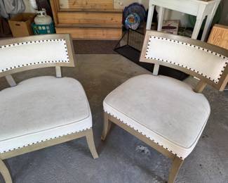 You know I love a good chair..these just need a little cleaning love.