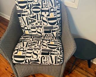 Room and Board one is a rocker and one is not Side Table are room and board also