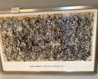 Jackson Pollock One, Number 31.                                                Frame size is          45"by 71" 