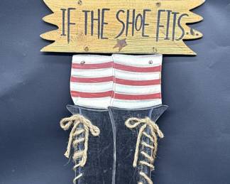 If The Shoe Fits Halloween Wood Sign