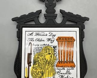 Kitchen Wall Decor Framed Ceramic Tile