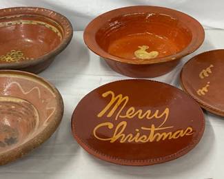 Decorated Redware Pottery