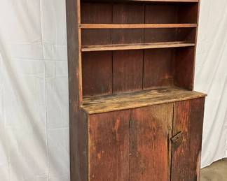 Red Paint and Open Shelving