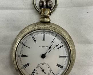 Century Pocket Watch with Sterling Silver Case