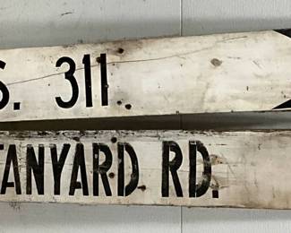 Painted Wood Barn Door Depicting ‘Old Glory,’ 35in x 35in