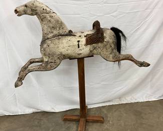 19th Century Prim Carved Horse