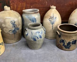 Salt-Glazed Stoneware Crocks and Jugs
