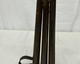 19th Century 3-Hole Iron Candle Mold, 11 Inches