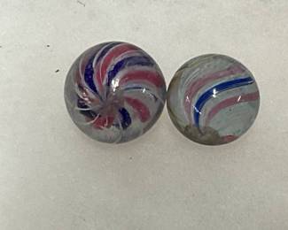 Swirl Pattern Glass Marbles in Multicolor Design