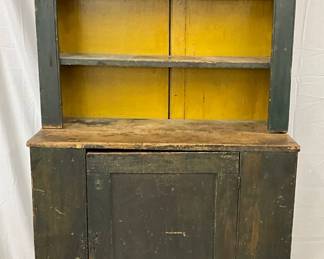 19th Century Painted Stepback