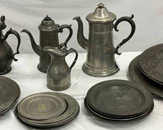 Early Pewter Tableware