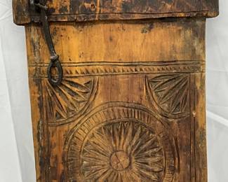 Wooden 1700's Hand-Carved Decorative Baking Board