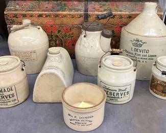 Stoneware Crocks, Jars,