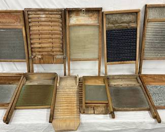 Collection early washboards