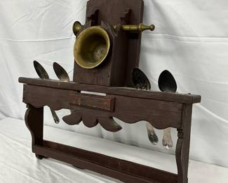 Brass Bowl and Spoons