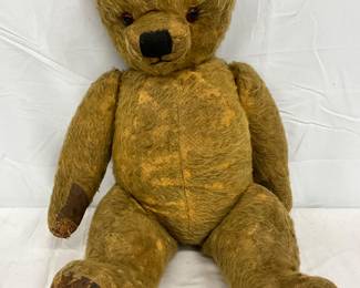 Early 1900s-Style Jointed Teddy Bear, 5 Movable Joints, 10 x 24 Inches