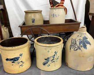 Stoneware Crocks and Jug
