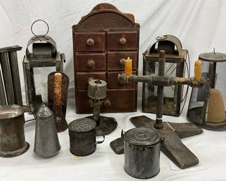 Late 1700s and 1800s Prim Tin ware