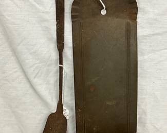 Iron Turner and Hanging Candle Holder, Circa 1800s