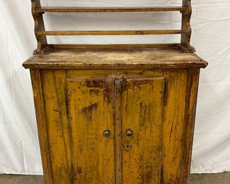 Primitive Pewter Cupboard