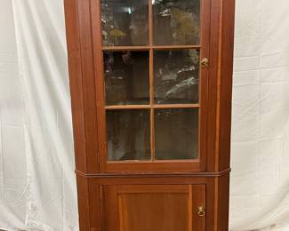 Early Virginia Corner Cupboard