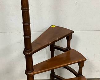 Four-Step Spiral Library Ladder