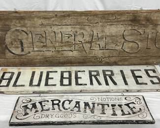 Wooden General Store Sign