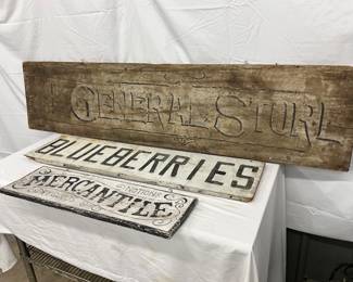 with Carved Lettering