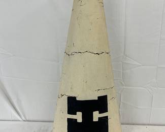 Large 1958 Hillsboro, NC High School Megaphone with Handle