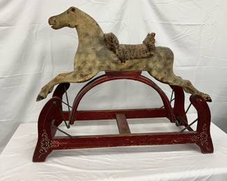 Hand-Carved Rocking Horse