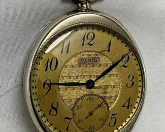 Elgin 14K Gold-Filled Pocket Watch with 17-Jewel Movement