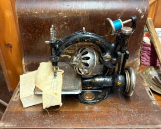 an antique Western Electric sewing machine, works