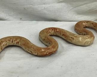 17.5" RANDY TOBIAS POTTERY SNAKE