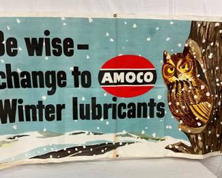 NOS AMOCO WINDOW BANNER 60X36