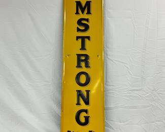 EMB. VERTICAL ARMSTRONG TIRES SIGN