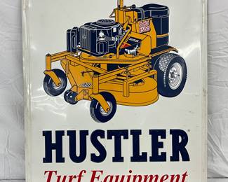 EMB. HUSTLER MOWER SIGN