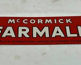 MCCORMICK FARMALL SIGN
