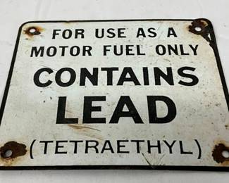 PORC. CONTAINS LEAD PUMP PLATE