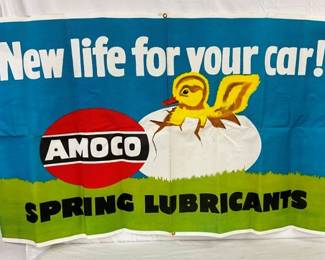 NOS AMOCO WINDOW BANNER 60X36