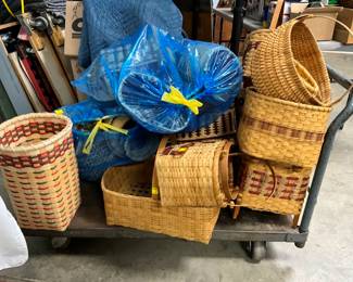 LARGE COLLECTION HANDWOVEN BASKETS