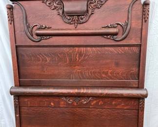 ORANTE OAK HIGHBACK BED