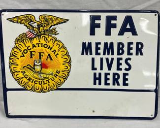 EMB. FFA MEMBER SIGN 13.5X9.5