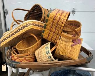 LARGE SELECTION HANDWOVEN BASKETS