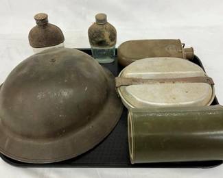 EARLY CANTEEN, HELMENT AND OTHERS