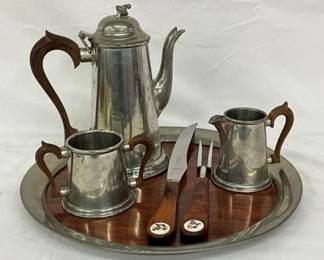PEWTER SERVING PIECES