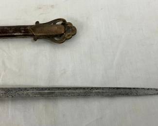 ETCHED BLADE MARKED W.S AUNKS