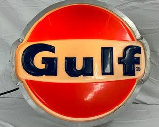 EMB. GULF LIGHTUP CAN SIGN