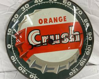 12" ORANGE CRUSH THERMOMETER