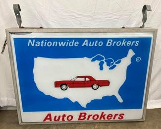 4FT. 2 SIDED AUTO BROKERS SIGN