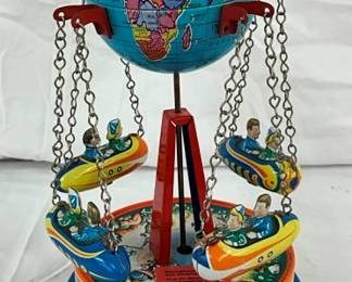 UNUSUAL TIN LITHO FERRIS WHEEL